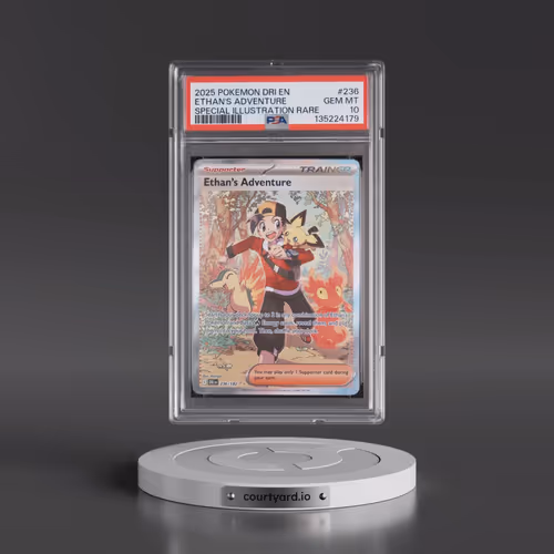 2025 Pokémon Dri EN-Destined Rivals #236 Ethan's Adventure - Special Illustration Rare (PSA 10 GEM M