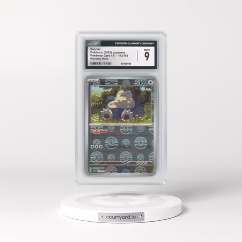 2023 Pokémon Card 151 #143/165 Snorlax - Reverse Holo Poké Ball (CGC 9 MINT)
