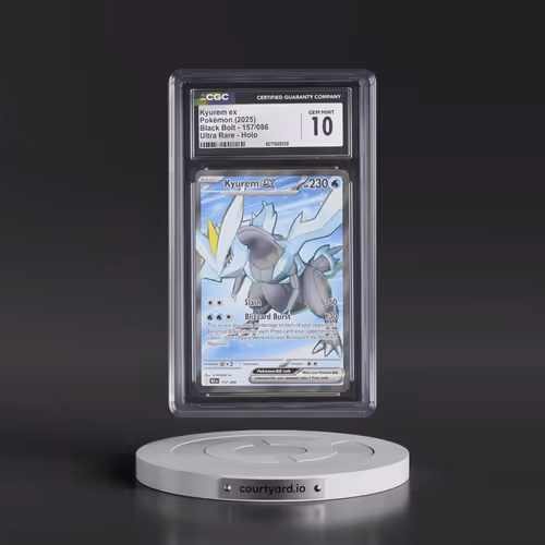 2025 Pokémon Blk EN-Black Bolt #157 Kyurem EX - Holo Ultra Rare (CGC 10 GEM MINT)