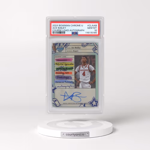 2024 Bowman Chrome University Course Load Autographs #CLAAB Ace Bailey (PSA 10 GEM MINT)