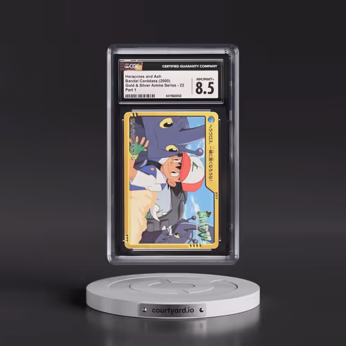 2000 Gold and Silver Anime Series #22 Heracross and Ash - Part 1 (CGC 8.5 NM-MT+)