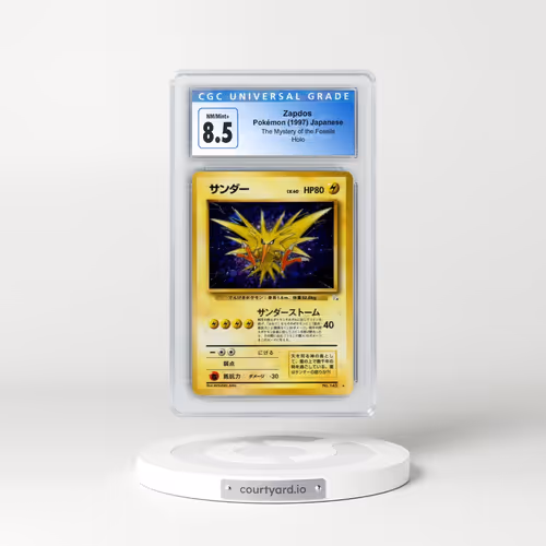 1997 The Mystery of the Fossils Zapdos - Holo (CGC 8.5 NM-MT+)