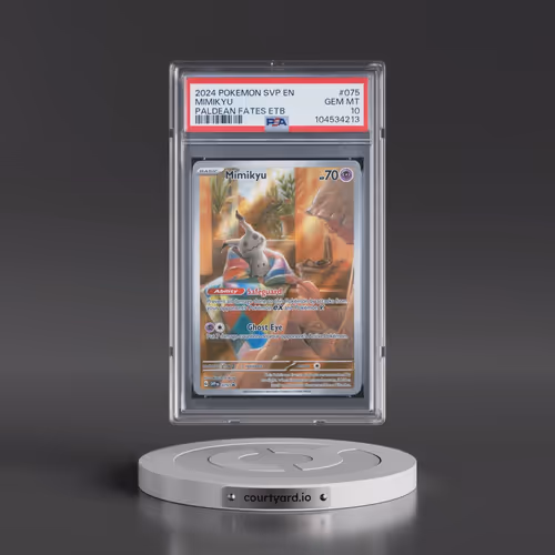 2024 Pokémon Svp EN-SV Black Star Promo #075 Mimikyu - Paldean Fates Elite Trainer Box (PSA 10 GEM M