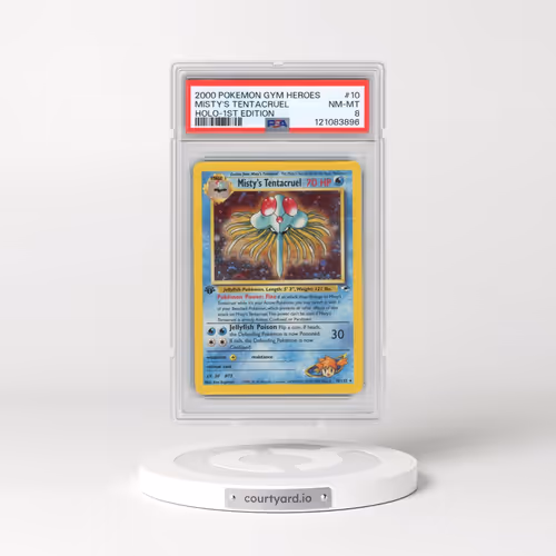 2000 Pokémon Gym Heroes #10 Misty's Tentacruel - 1st Edition Holo (PSA 8 NM-MT)