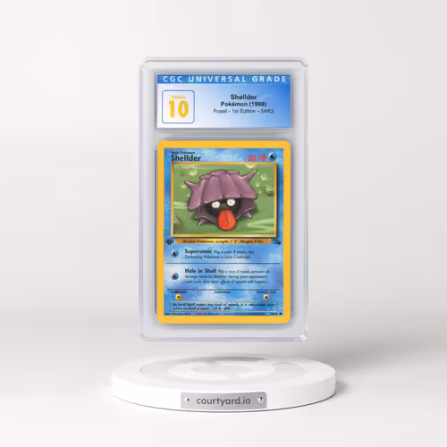 1999 Fossil #54 Shellder - 1st Edition (CGC 10 PRISTINE)