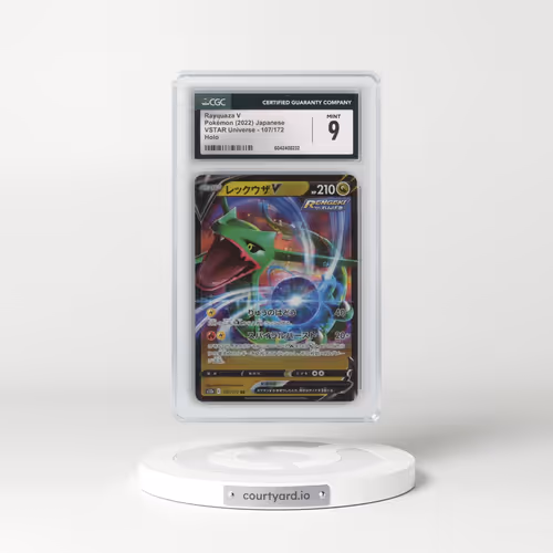 2022 VSTAR Universe #107/172 Rayquaza V - Holo (CGC 9 MINT)