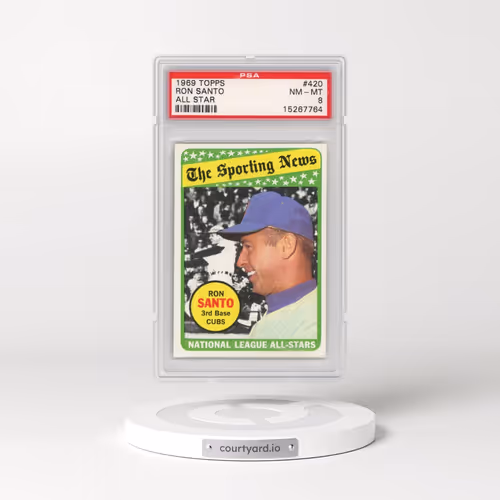 1969 Topps #420 Ron Santo - All Star (PSA 8 NM-MT)