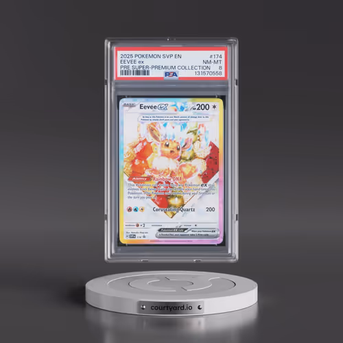 2025 Pokémon Svp EN-SV Black Star Promo #174 Eevee EX - Holo Prismatic Evolutions Super-Premium Coll