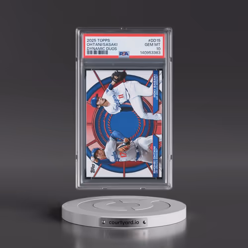 2025 Topps Dynamic Duos #DD15 Roki Sasaki/Shohei Ohtani (PSA 10 GEM MINT)