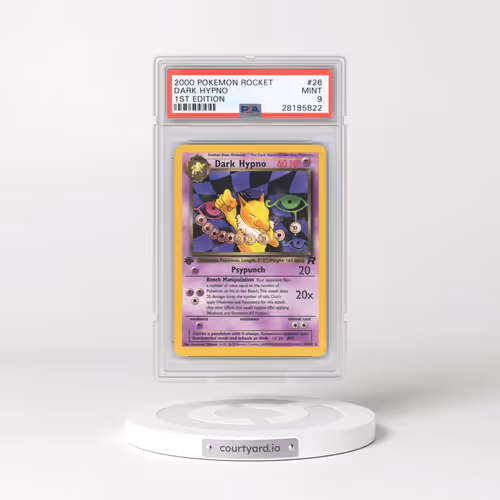 2000 Pokémon Rocket #26 Dark Hypno - 1st Edition (PSA 9 MINT)