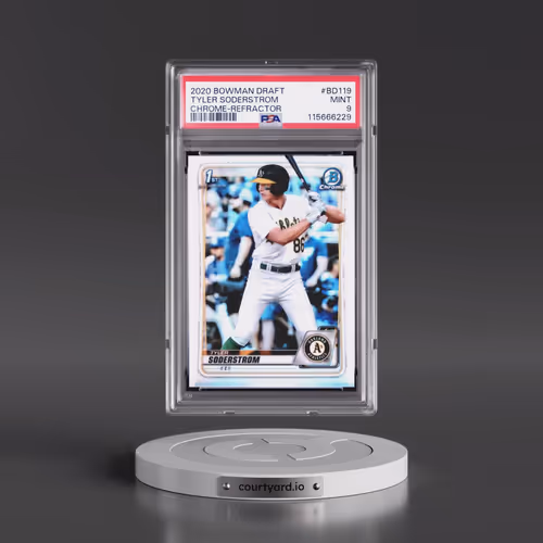 2020 Bowman Draft #BD119 Tyler Soderstrom - Chrome-Refractor (PSA 9 MINT)