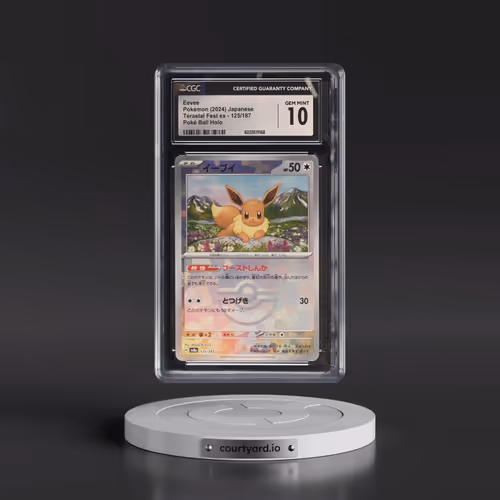 2024 Pokémon Sv8a-Terastal Fest EX #125 Eevee - Reverse Holo (CGC 10 GEM MINT)