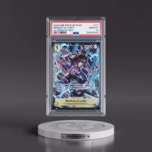2025 One Piece OP10-Royal Blood #111 Monkey D. Luffy - Alternate Art (PSA 10 GEM MINT)