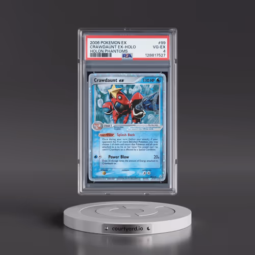2006 Pokémon EX Holon Phantoms #99 Crawdaunt EX - Holo Holo (PSA 4 VG-EX)