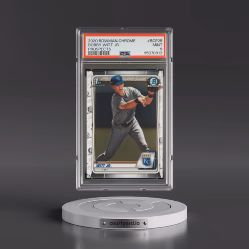 2020 Bowman Chrome Prospects #BCP25 Bobby Witt Jr. (PSA 9 MINT)
