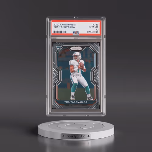 2020 Panini Prizm #339 Tua Tagovailoa (PSA 10 GEM MINT)