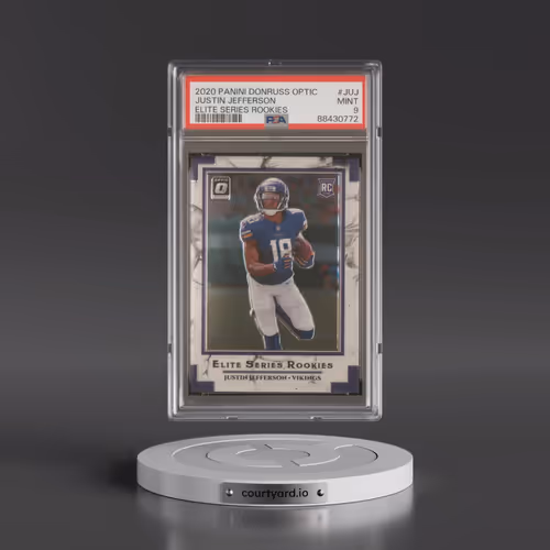 2020 Panini Donruss Optic Elite Series Rookies #JUJ Justin Jefferson (PSA 9 MINT)