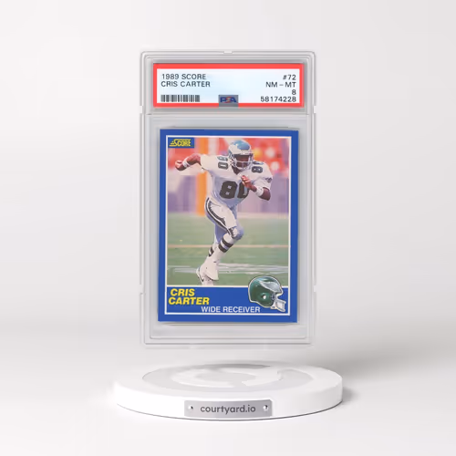 1989 Score #72 Cris Carter (PSA 8 NM-MT)