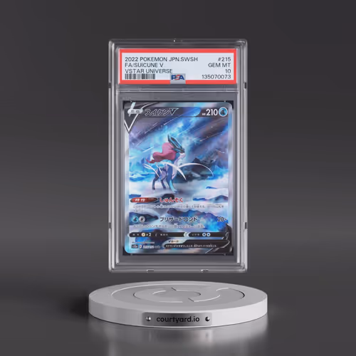 2022 Pokémon Sword & Shield Vstar Universe #215 Suicune V - Holo Full Art (PSA 10 GEM MINT)
