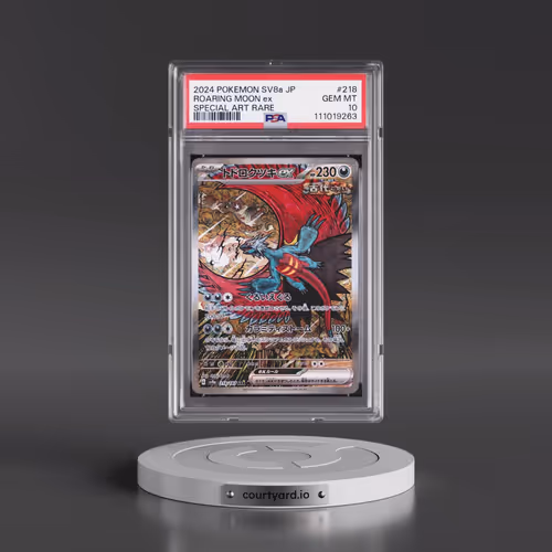 2024 Pokémon Sv8a-Terastal Fest EX #218 Roaring Moon EX - Holo Special Art Rare (PSA 10 GEM MINT)