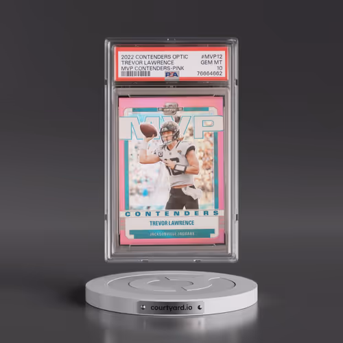 2022 Panini Contenders Optic MVP Contenders #MVP12 Trevor Lawrence - Pink (PSA 10 GEM MINT)