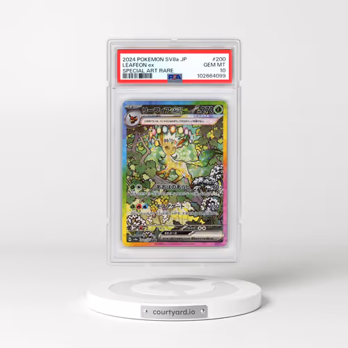 2024 Pokémon Sv8a-Terastal Fest EX #200 Leafeon EX - Holo Special Art Rare (PSA 10 GEM MINT)