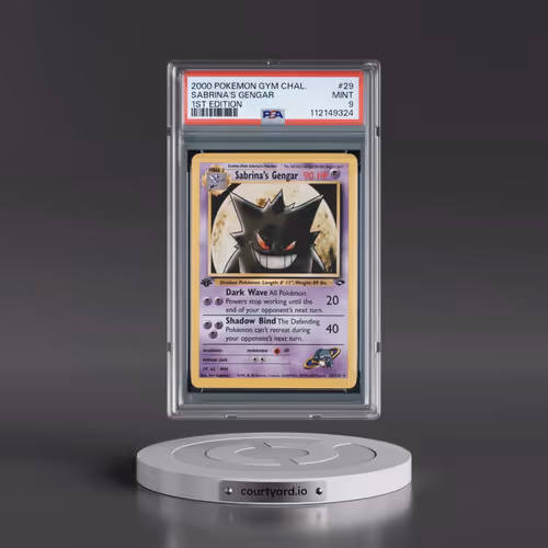 2000 Pokémon Gym Challenge #29 Sabrina's Gengar - 1st Edition (PSA 9 MINT)
