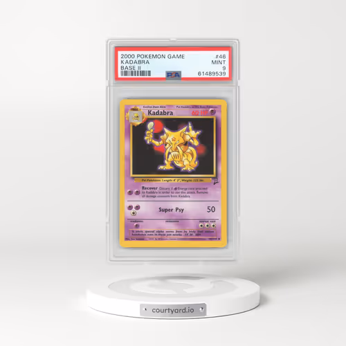 2000 Pokémon Game Base II #46 Kadabra (PSA 9 MINT)