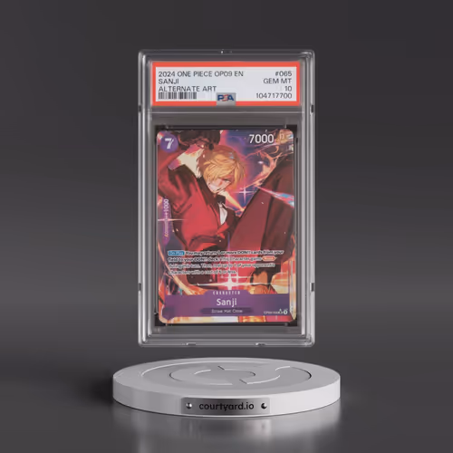 2024 One Piece OP09-Emperors in the New World #065 Sanji - Alternate Art (PSA 10 GEM MINT)