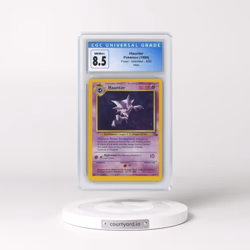 1999 Fossil #6/62 Haunter - Galaxy Star Holo (CGC 8.5 NM-MT+)