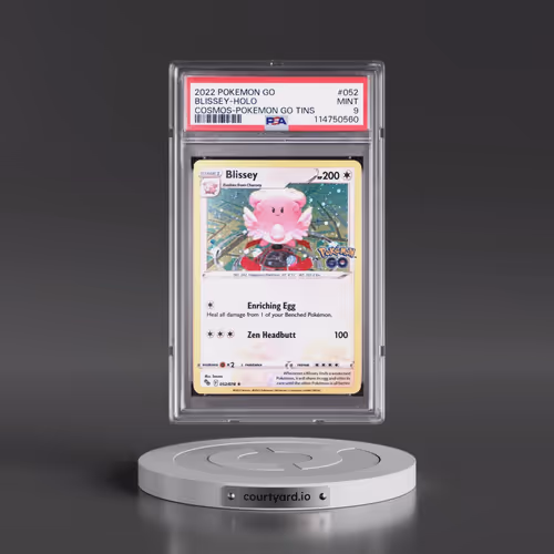 2022 Pokémon Go #052 Blissey - Holo Cosmos-Pokemon Go Tins (PSA 9 MINT)