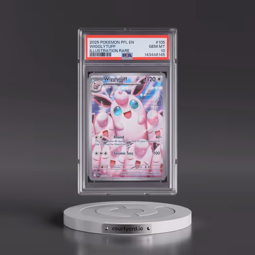2025 Pokémon Pfl EN-Phantasmal Flames #105 Wigglytuff - Illustration Rare (PSA 10 GEM MINT)