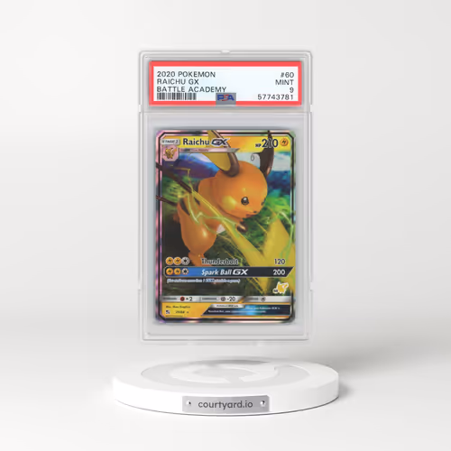 2020 Pokémon Battle Academy #60 Raichu GX - Holo (PSA 9 MINT)