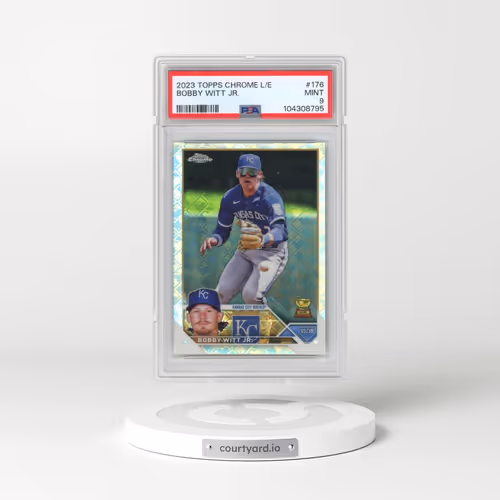 2023 Topps Chrome Logofractor Edition #176 Bobby Witt Jr. (PSA 9 MINT)