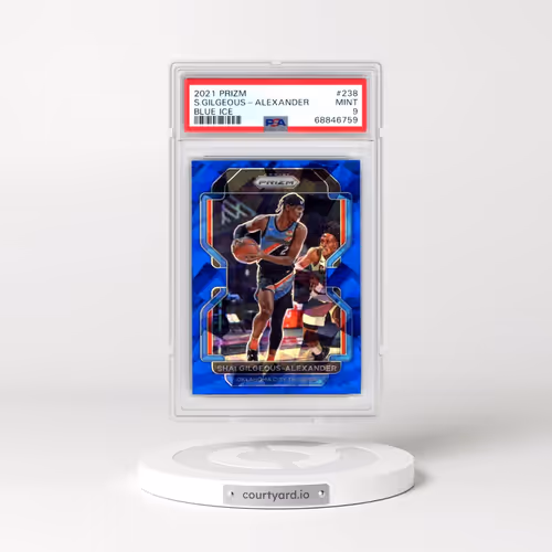 2021 Panini Prizm #238 Shai Gilgeous-Alexander - Blue Ice (PSA 9 MINT)