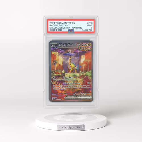 2024 Pokémon Tef EN-Temporal Forces #208 Raging Bolt EX - Holo Special Illustration Rare (PSA 9 MINT)