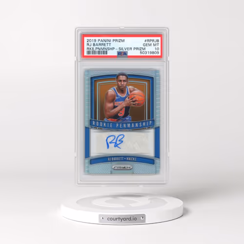 2019 Panini Prizm Rookie Penmanship #RPRJB RJ Barrett - Silver Prizm (PSA 10 GEM MINT)