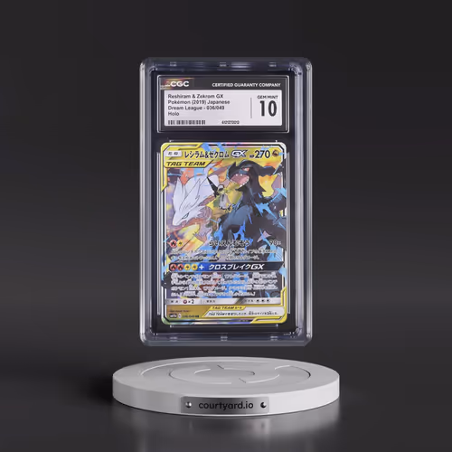 2019 Dream League #036/049 Reshiram & Zekrom GX - Holo (CGC 10 GEM MINT)