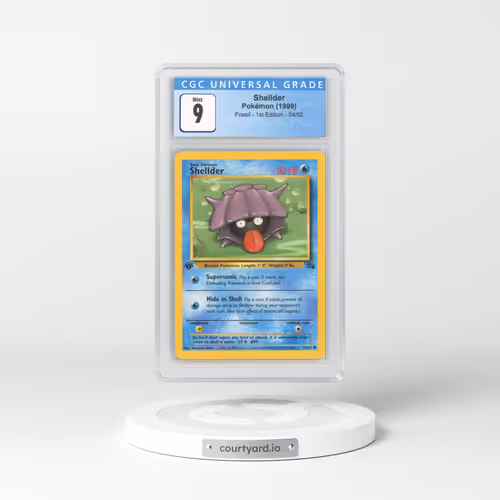 1999 Fossil #54 Shellder - 1st Edition (CGC 9 MINT)