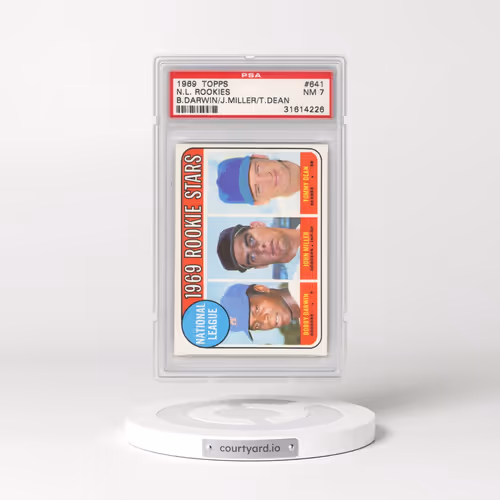 1969 Topps #641 N.L. Rookies - B.Darwin/J.Miller/T.Dean (PSA 7 NM)