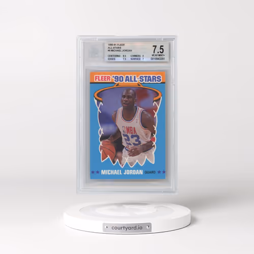 1990 Fleer All-Stars #5 Michael Jordan (BGS 7.5 NM+)