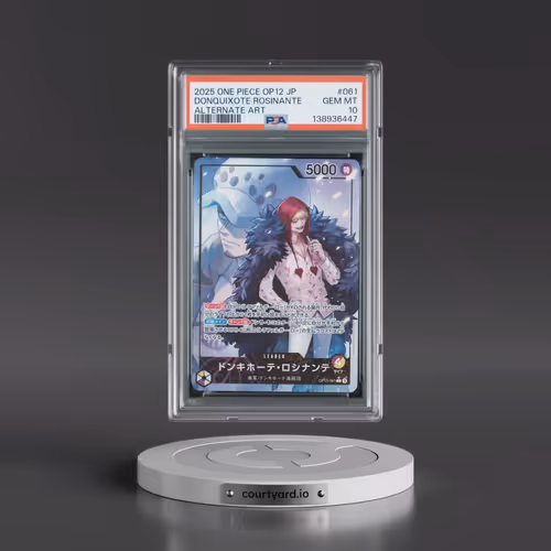 2025 One Piece Japanese OP12-Legacy of the Master #061 Donquixote Rosinante - Alternate Art (PSA 10