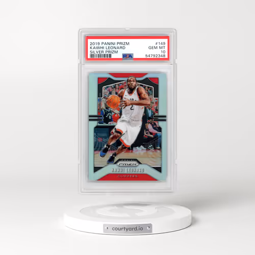 2019 Panini Prizm #149 Kawhi Leonard - Silver Prizm (PSA 10 GEM MINT)