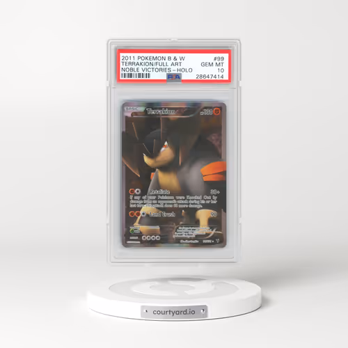2011 Pokémon Black & White Noble Victories #99 Terrakion - Full Art (PSA 10 GEM MINT)