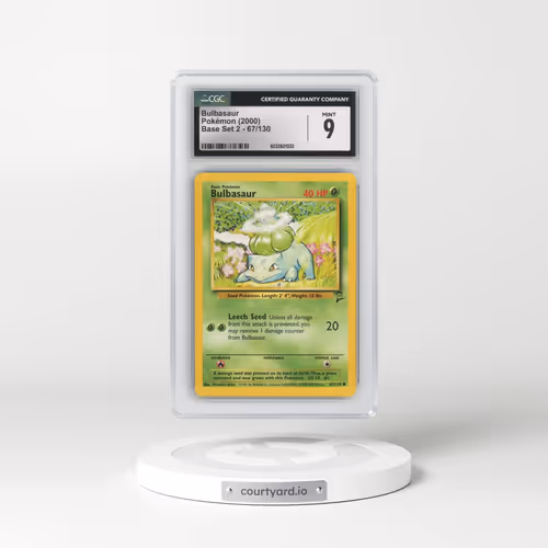 2000 Base Set 2 #67/130 Bulbasaur (CGC 9 MINT)