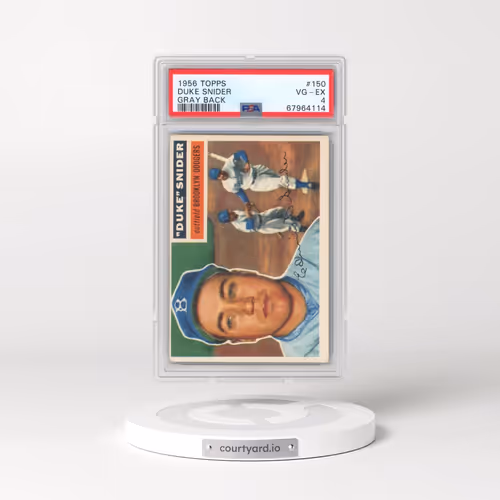 1956 Topps #150 Duke Snider - Gray Back (PSA 4 VG-EX)