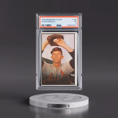 1953 Bowman Color #140 Alpha Brazle (PSA 3 VG)
