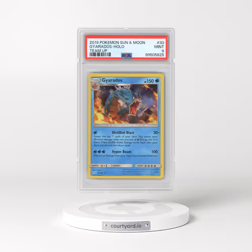 2019 Pokémon Sun & Moon Team Up #30 Gyarados - Holo (PSA 9 MINT)