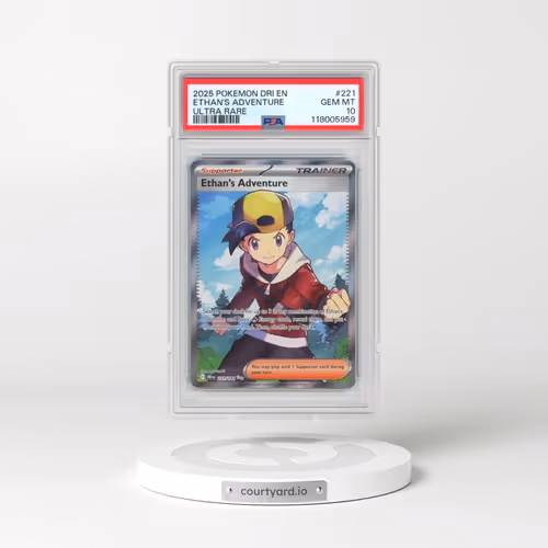 2025 Pokémon Dri EN-Destined Rivals #221 Ethan's Adventure - Ultra Rare (PSA 10 GEM MINT)