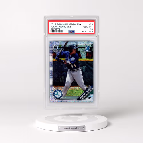 2019 Bowman Mega Box Chrome #33 Julio Rodriguez (PSA 10 GEM MINT)